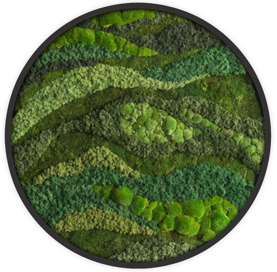 Big Brick - Modern moss wave